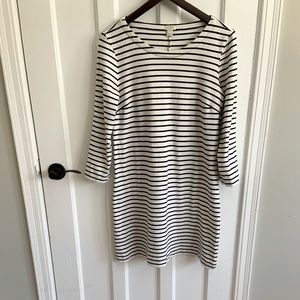 J Crew Factory Striped Cotton Dress
